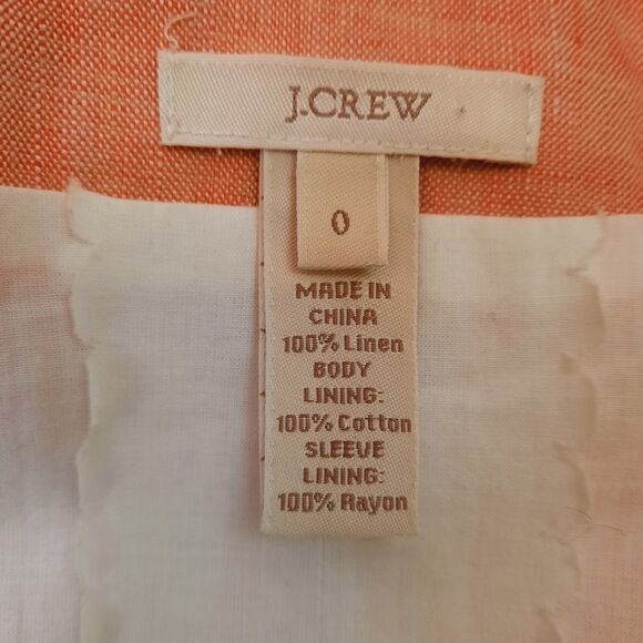 J CREW Linen Jacket - Picture 6 of 12